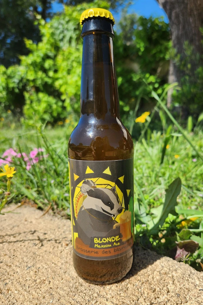 Bouteille de bière blonde Mexi Caña